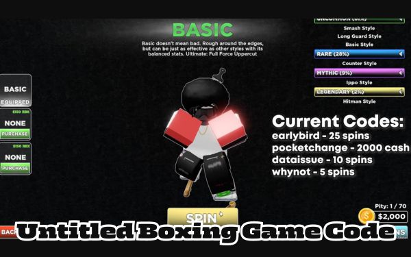 Untitled Boxing Game Code Terbaru 100 % Berfungsi